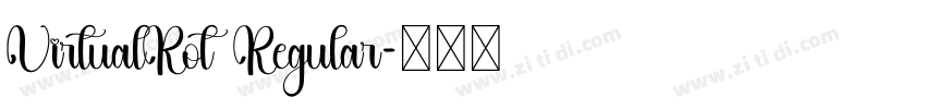 VirtualRot Regular字体转换